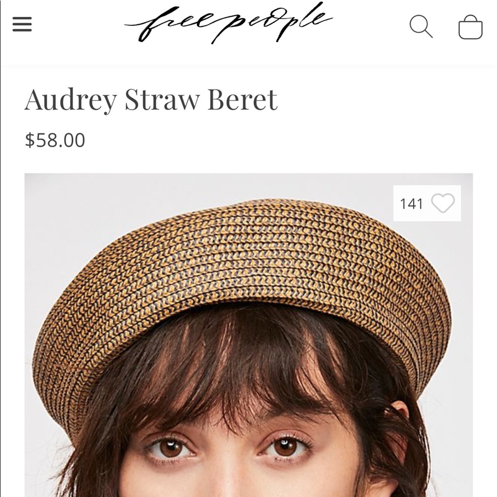 BRIXTON straw beret